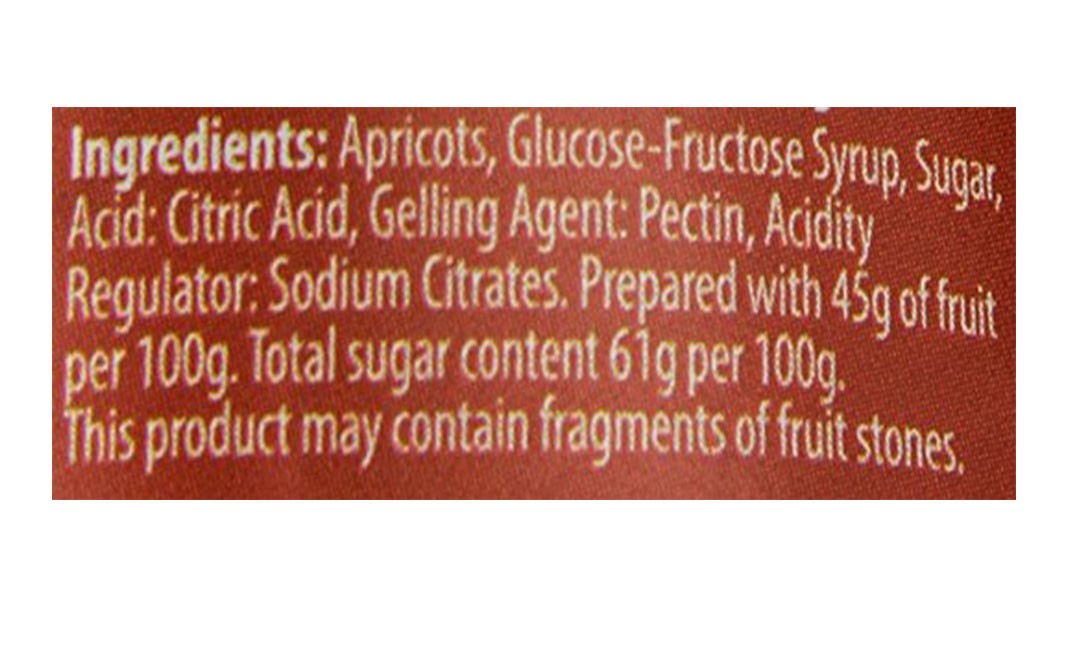 Hartley's Best Apricot Jam    Glass Jar  340 grams